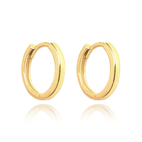 MINET Kolczyki srebrne pozłacane 1,5 cm