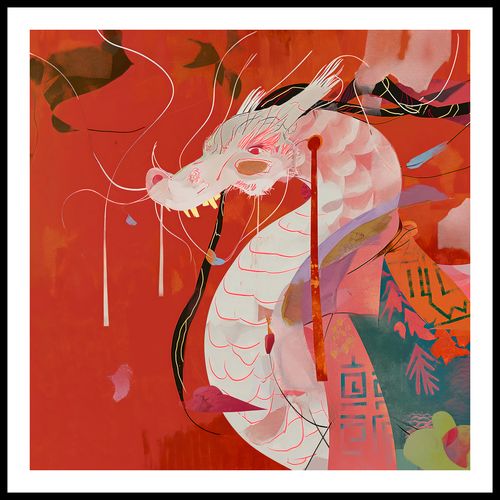 Plakat 90x90cm Orientacyjny Smok na Arena.pl