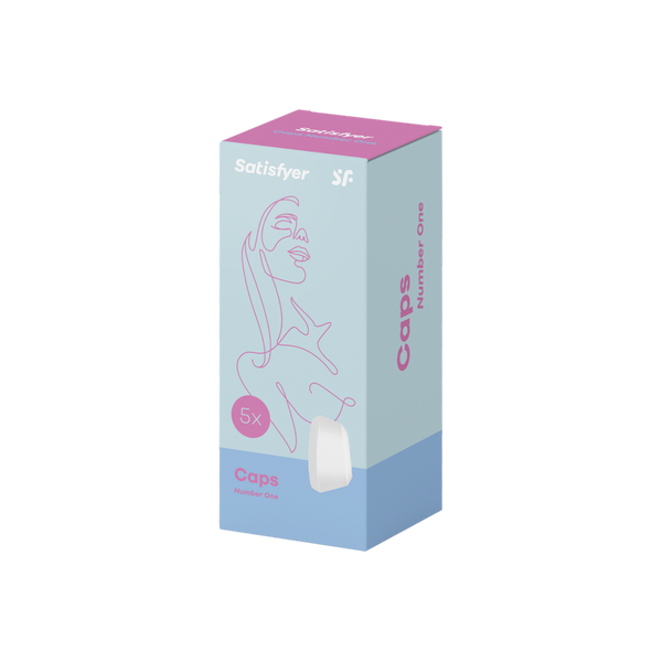 5 Wymiennych Nakładek Na Wibrator - Satisfyer 5X Caps Number One zdjęcie 2