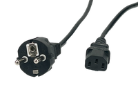 POS AC cable C13-YJT3[10A]-CEE7/7-YJ-03[10A] H05VV-F3G1,0 L=3000 black