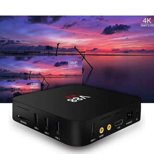 ODTWARZACZ MULTIMEDIALNY SMART TV BOX SCISHION ANDROID 10.1 V88 PRZYSTAWKA na Arena.pl