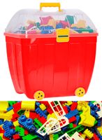 Hemar duży kuferek z klockami K1, 1000 elementów