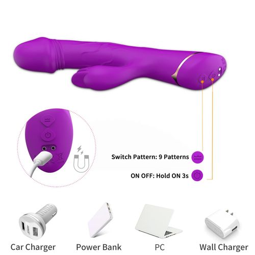 rubberco purple, 2* 9 vibration functions na Arena.pl