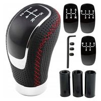 UNIWERSALNA GAŁKA ZMIANY BIEGÓW SKÓRA NATURALNA 5 6 BIEGOWA TUNING KARKRAFT