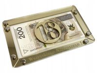 Złota Koperta Pudełko na Pieniądze Pamiątka Urodziny 18 30 40 Prezent