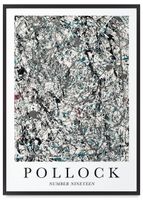 Plakat duże obrazy pollock 40x50 cm w czarnej ramie