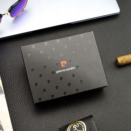 Portfel Męski Pierre Cardin Skórzany Czarny Poziomy Certyfikat Q2 na Arena.pl