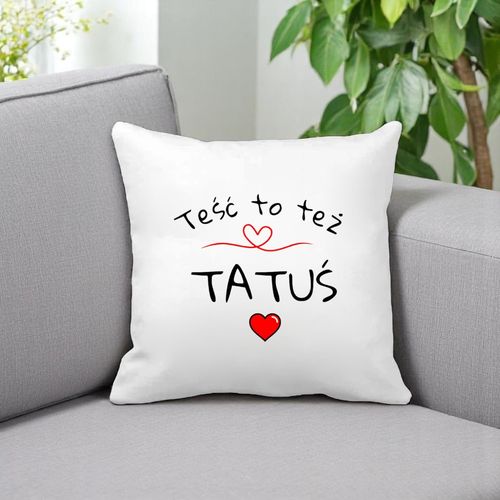 ZESTAW PODUSZKA I KUBEK ORYGINALNY PREZENT DLA TATY TEŚCIA DZIEŃ OJCA TATA na Arena.pl