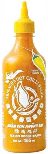 Sos Sriracha z żółtych papryczek chili 455ml - Flying Goose zdjęcie 1