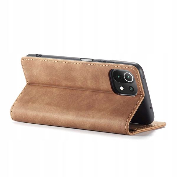 Spacecase Wallet Mi 11 Lite/5G Ne Light Brown zdjęcie 13