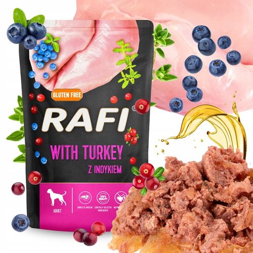 MOKRA KARMA DOLINA NOTECI RAFI ADULT BEZ ZBÓŻ SASZETKA MIX SMAKÓW 24 x 500G na Arena.pl