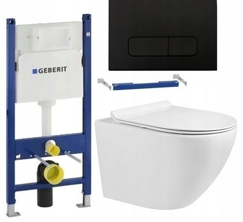 ZESTAW WC STELAŻ PODTYNKOWY GEBERIT BASIC UP100 DELTA MUSZLA ARBO SLIM na Arena.pl