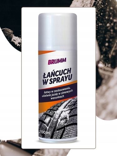 ŁAŃCUCH W SPRAYU BRUMM NA ŚNIEG ZIMA 200 ml na Arena.pl