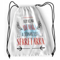 Plecak Dla Sekretarki Sportowy Szkolny Worek Torba Z Nadrukiem Ze Zdjęciem