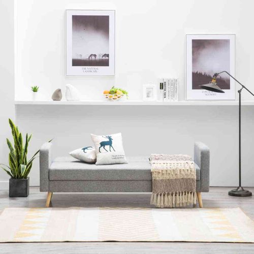 Sofa Materiałowa, Jasnoszara na Arena.pl