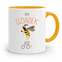 Kubek Żółty Dla Dziadka Ten Dziadek Jest Osom Z Nadrukiem Ze Zdjęciem