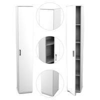 SZAFKA REGAŁ SŁUPEK ŁAZIENKOWY STOJĄCY G 30 1D 182/30/32 BIAŁY