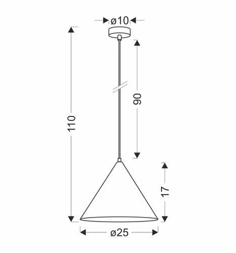 Dunca lampa wisząca 25 czarny 1x40 E27 klosz jasny dębowy na Arena.pl