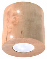 PLAFON LAMPA SUFITOWA SOLLUX ORBIS SL.0492 1xGU10 NATURALNE DREWNO
