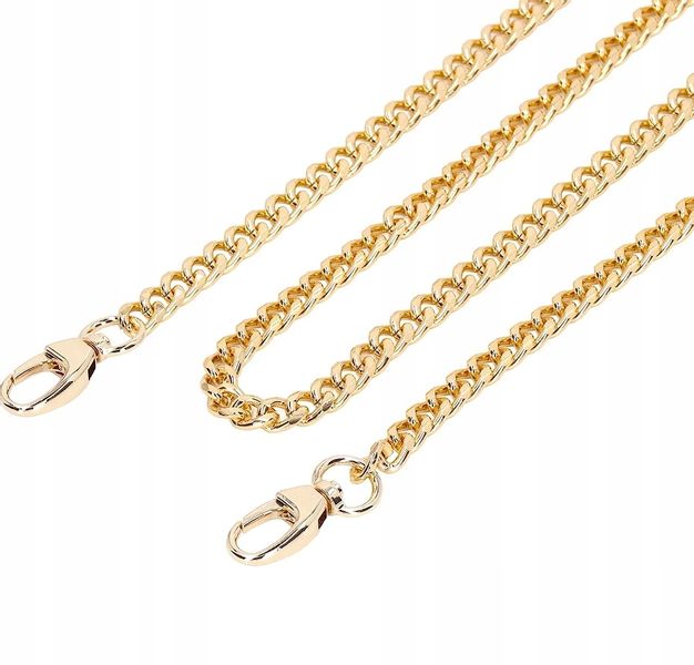 Pasek Do Torby Torebki Łańcuch Długi Złoty Masywny zdjęcie 5