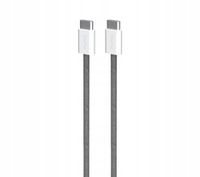 Kabel Przewód Puro USB-C do USB-C 60W 1,5 metra Szary