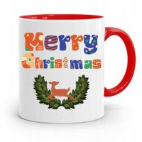 Kubek Czerwony Świąteczny Pod Choinkę Na Mikołaja Z Nadrukiem Ze Zdjęciem