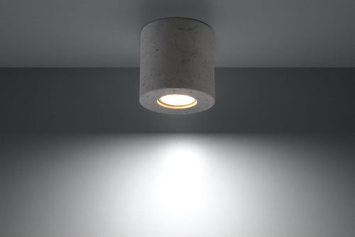 LAMPA sufitowa SL.0488 okrągła OPRAWA natynkowa tuba downlight beton na Arena.pl