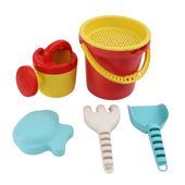 wiaderko do piaskownicy z zabawkami Beach - różowy