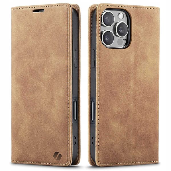 Spacecase Wallet Iphone 16 Pro Max Light Brown zdjęcie 5