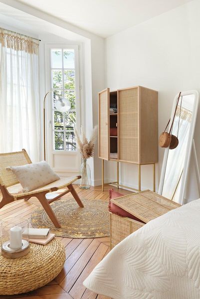 Wysoka komoda Rayo rattan zdjęcie 2