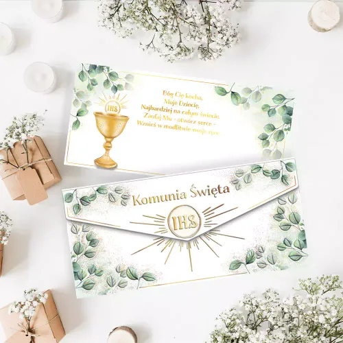 Karnet Komunijny, Kielich Z Eukaliptusem na Arena.pl