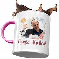 Kubek Różowy Paweł Kukiz Kukiz 15 Na Prezent Z Nadrukiem Ze Zdjęciem