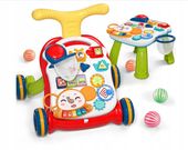 PCHACZ CHODZIK INTERAKTYWNY STOLIK EDUKACYJNY 2w1 STOLICZEK KOSZYKÓWKA