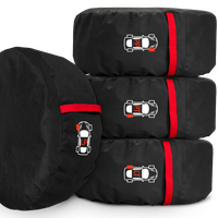 POKROWCE NA KOŁA OPONY 17-20 CALI ZESTAW 4SZT ETUI NA FELGI Z OZNACZENIAMI