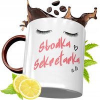 Kubek Bordowy Dla Sekretarki Na Urodziny Prezent Z Nadrukiem Ze Zdjęciem