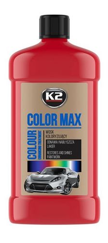 K2 COLOR MAX Koloryzujący wosk nabłyszczający, 500 ml, czerwony na Arena.pl