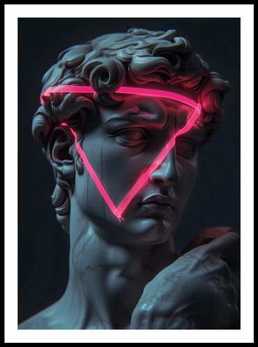 Plakat 50x70cm Neonowy Renesans na Arena.pl