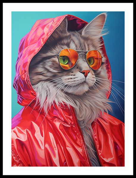 Plakat 40x55cm Kot w Stylu zdjęcie 3