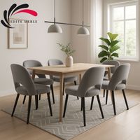 Krzesło Tapicerowane Premium KL-5 Popielaty Piano 14