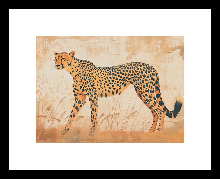 Plakat 18x13cm Gepard w Ruchu zdjęcie 3