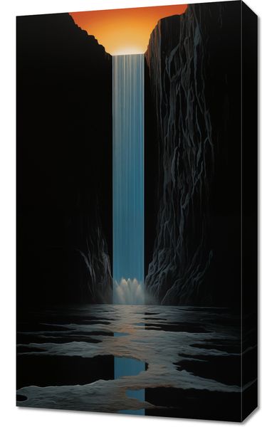 Obraz 40x70cm Wodospad Światła zdjęcie 1