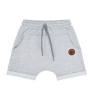 Krótkie spodenki chłopięce szary melanż 116