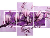 OBRAZ FIOLETOWY KWIAT MAGNOLII