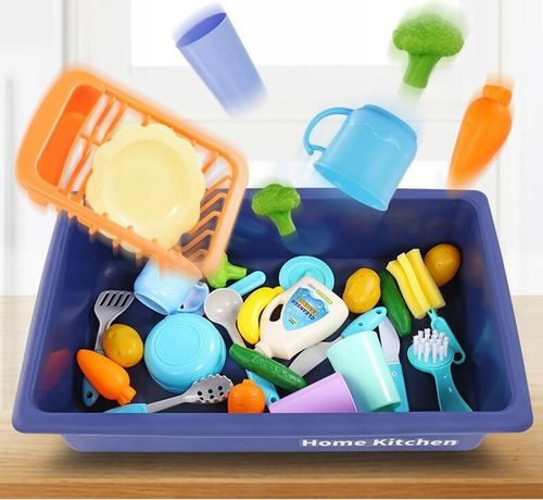 ZLEW ZLEWOZMYWAK kuchenka kuchnia dla dzieci palniki kran z wodą GARNKI na Arena.pl