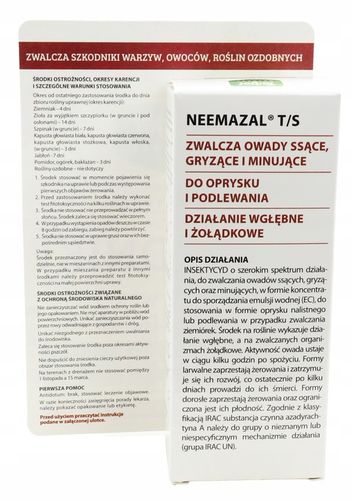 NEEMAZAL T/S Target na ziemórki, mszyce i inne szkodniki 10 ml na Arena.pl