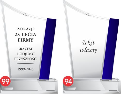 Statuetka ”BLUE Evolution” - 0104 (FIRMOWA) na Arena.pl