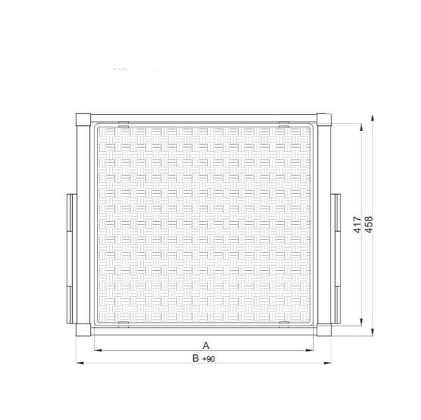 Szuflada wysuwna do bielizny do szafy z koszem rattanowym zdjęcie 3