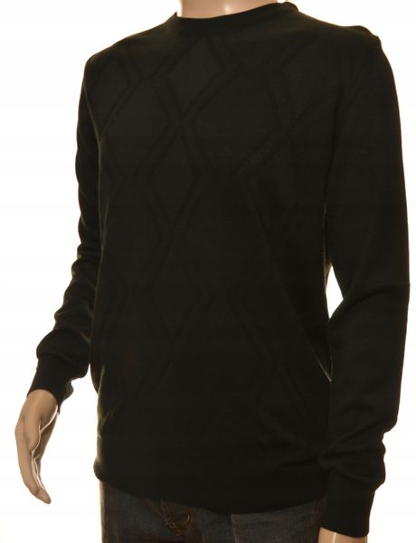 Sweter sweterek męski czarny z kaszmirem XL zdjęcie 2