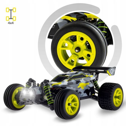 Auto Zdalnie Sterowane RC 1:18 DUŻE TERENOWE 4x4 30 min 850mAh x2 PROMOCJA na Arena.pl