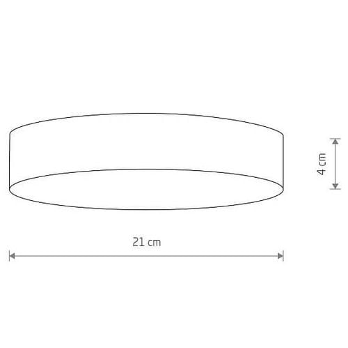Lampa sufitowa salonowa Lid Round 10404 Nowodvorski LED 35W 3000K biała na Arena.pl